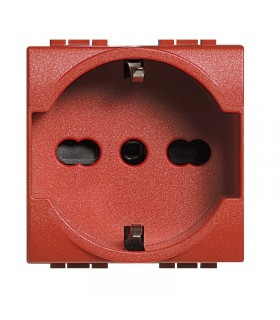 Bticino Wohnraumleuchte schuko rot Fassung L4140/16R
