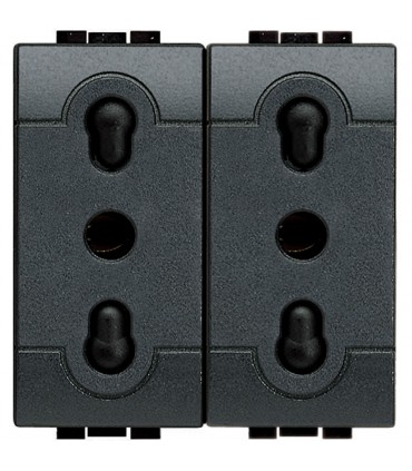 Bticino Wohnraumleuchte Duplex-Steckdose L4180/2