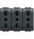 Bticino Wohnleuchte Dreifachsteckdose L4180/3