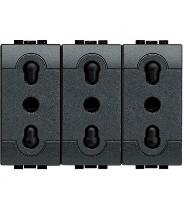 Bticino Wohnleuchte Dreifachsteckdose L4180/3