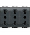 Bticino Wohnleuchte Dreifachsteckdose L4180/3