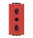 Bticino Livinglight zweiseitige rote Steckdose L4180R