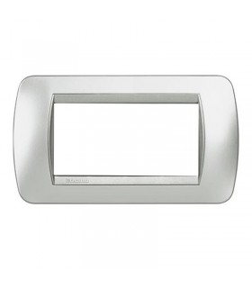 Bticino Wohnraumleuchte International Platte 4 Module L4804TE