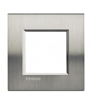 Bticino Wohnraumleuchte Platte 2 quadratische Module LNA4802ACS