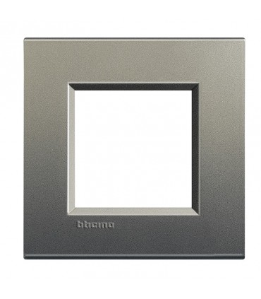 Bticino Wohnraumleuchte Platte 2 quadratische Module LNA4802AE