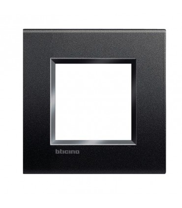 Bticino Wohnlichtplatte 2 quadratische Module LNA4802AR