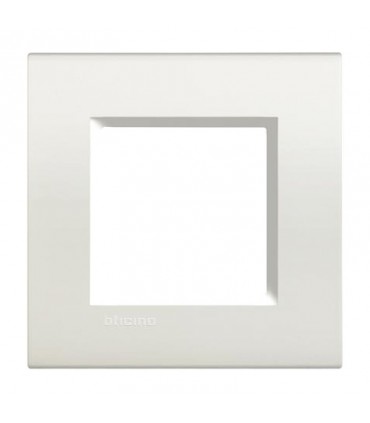 Bticino Wohnlichtplatte 2 quadratische Module LNA4802BI