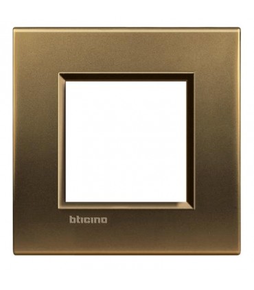 Bticino Wohnlichtplatte 2 quadratische Module LNA4802BZ