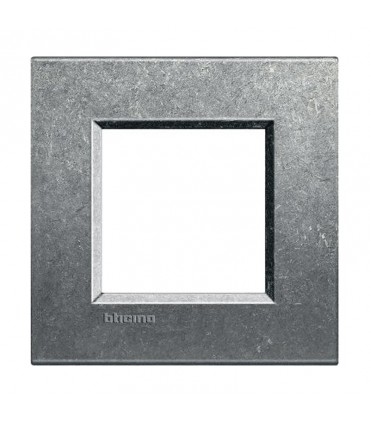 Bticino Wohnraumleuchte Platte 2 quadratische Module LNA4802NA