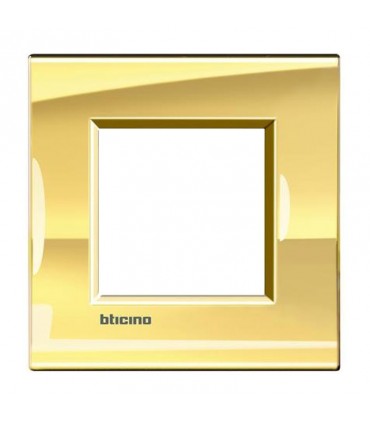 BTICINO LIVINGLIGHT ABDECKRAHMEN 2 MODULE QUADRA LNA4802OA