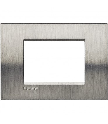 Bticino Wohnlichtplatte 3 quadratische Module LNA4803ACS