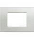 Bticino Wohnlichtplatte 3 quadratische Module LNA4803AG