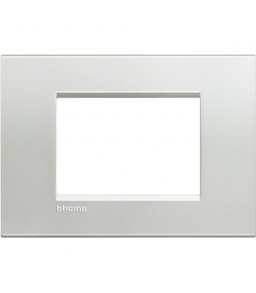 Bticino Wohnlichtplatte 3 quadratische Module LNA4803AG