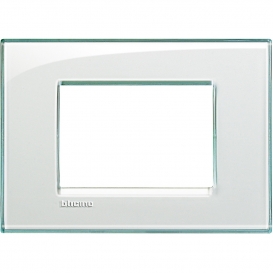 Bticino Wohnlichtplatte 3 quadratische Module LNA4803KA