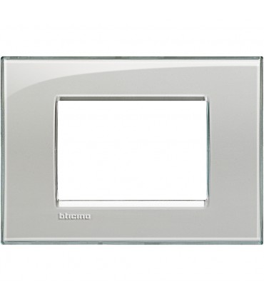 Bticino Wohnlichtplatte 3 quadratische Module LNA4803KG