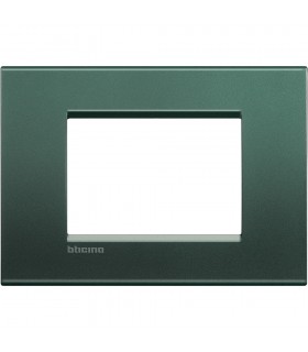Bticino Wohnlichtplatte 3 quadratische Module LNA4803PK