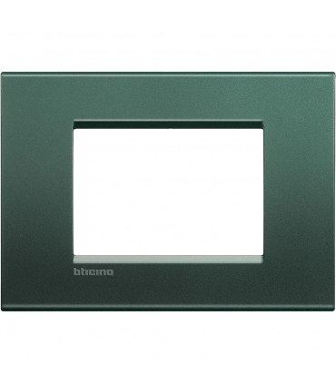 Bticino Wohnlichtplatte 3 quadratische Module LNA4803PK