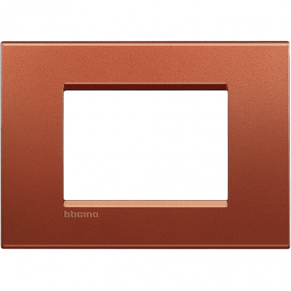 Bticino Wohnlichtplatte 3 quadratische Module LNA4803RK