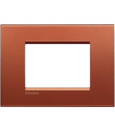 Bticino Wohnlichtplatte 3 quadratische Module LNA4803RK