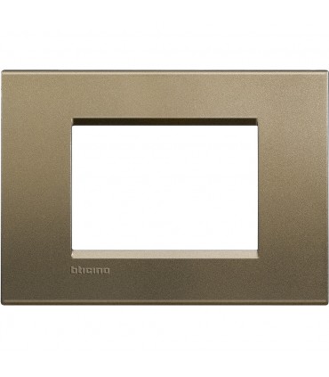 Bticino Wohnlichtplatte 3 quadratische Module LNA4803SQ