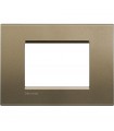 Bticino Wohnlichtplatte 3 quadratische Module LNA4803SQ