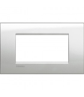 Bticino Wohnlichtplatte 4 quadratische Module LNA4804GL