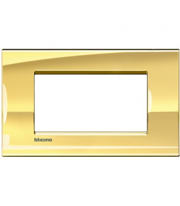 Bticino Wohnlichtplatte 4 quadratische Module LNA4804OA