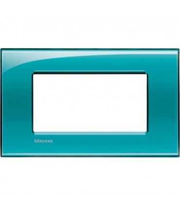 Bticino Wohnlichtplatte 4 quadratische Module LNA4804VD