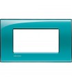 Bticino Wohnlichtplatte 4 quadratische Module LNA4804VD