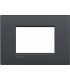 Bticino Wohnraumleuchte Platte AIR 3 Module anthrazit LNC4803AR