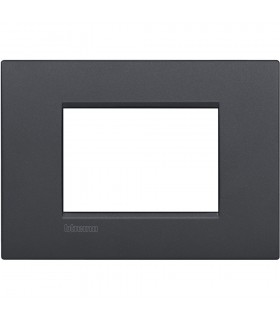 Bticino Wohnraumleuchte Platte AIR 3 Module anthrazit LNC4803AR
