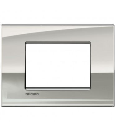 Bticino Wohnraumleuchte Platte AIR 3 Module Palladium LNC4803PL