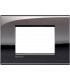 Bticino Wohnraumleuchte Platte AIR 3 Module Zinn poliert LNC4803PT