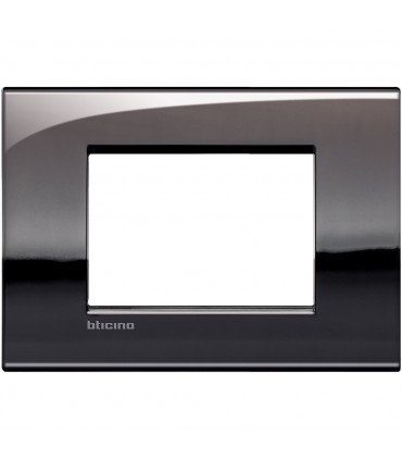 Bticino Wohnraumleuchte Platte AIR 3 Module Zinn poliert LNC4803PT