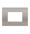 Teller Bticino LivingLight AIR sand 3 Plätze LN4703 LNC4803SB