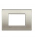 Teller Bticino LivingLight AIR gebürstetes Titan 3 Plätze LNC4803TIS