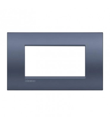 Teller Bticino LivingLight AIR blue moon 4 Plätze LNC4804BM