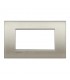Teller Bticino LivingLight AIR gebürstetes Titan 4 Plätze LNC4804TIS