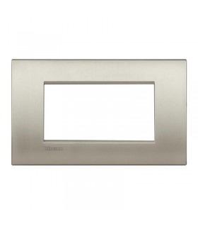 Teller Bticino LivingLight AIR gebürstetes Titan 4 Plätze LNC4804TIS