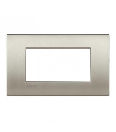 Teller Bticino LivingLight AIR gebürstetes Titan 4 Plätze LNC4804TIS