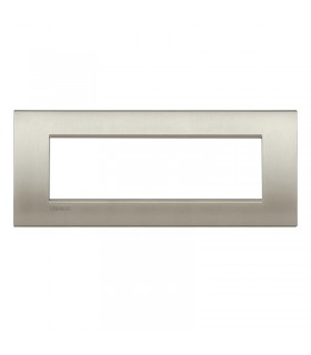 Teller Bticino LivingLight AIR gebürstetes Titan 7 Plätze LNC4807TIS