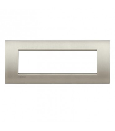 Teller Bticino LivingLight AIR gebürstetes Titan 7 Plätze LNC4807TIS