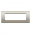 Teller Bticino LivingLight AIR gebürstetes Titan 7 Plätze LNC4807TIS