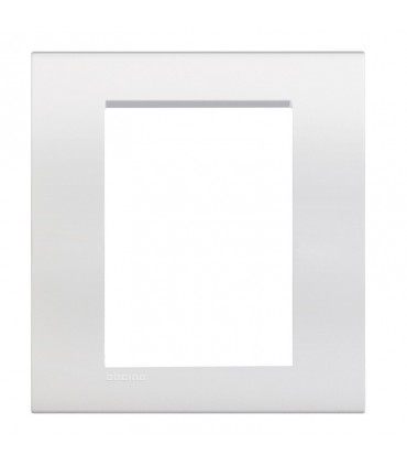 Teller Bticino LivingLight AIR 3+3 Plätze reinweiß LNC4826BN