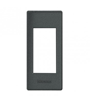 Bticino-Platte zur Montage auf Profilen 1P anthrazit LND4811AR