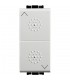 Bticino Wohnraumleuchte Doppelknopf N4037