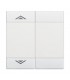 Bticino Livinglight 2-Funktions-Schalterabdeckung N4911M2AHN
