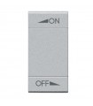 Bticino Livinglight Schalterabdeckung mit Siebdruck on off 1mod NT4911AIN