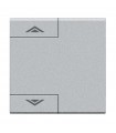 Bticino Living Schalterabdeckung mit Auf-Ab-Serigraphie 2 Module NT4911M2AHN