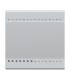 Bticino Living light neutrale Schalterabdeckung 2 Module Grau NT4915M2N